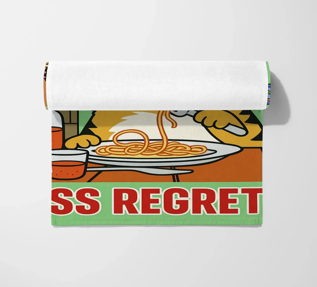 more spaghetti less regretti telo mare da Botania