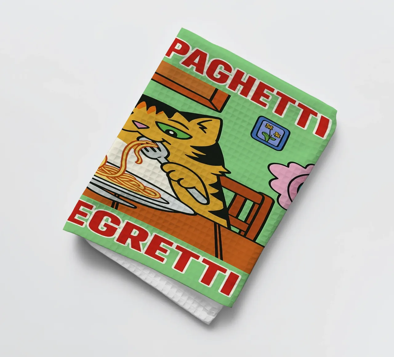 plus de spaghetti moins de regretti torchon de Botania