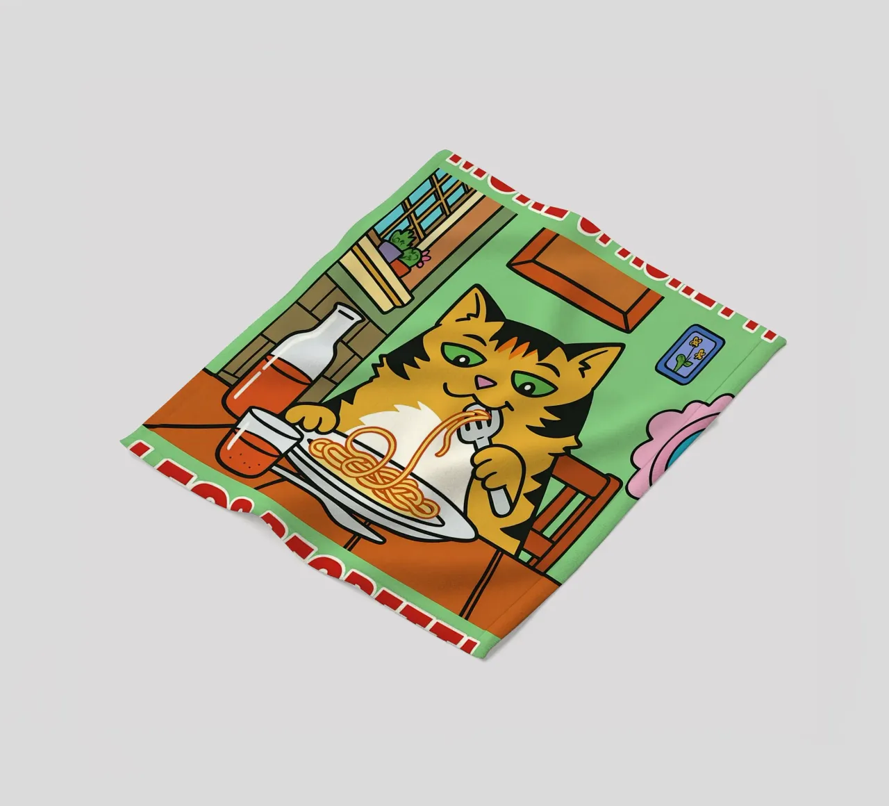 more spaghetti less regretti coperta in pile da Botania