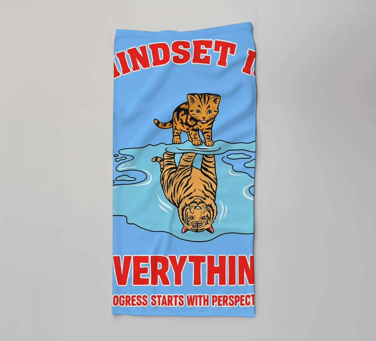 mindset is alles badhanddoek van Botania