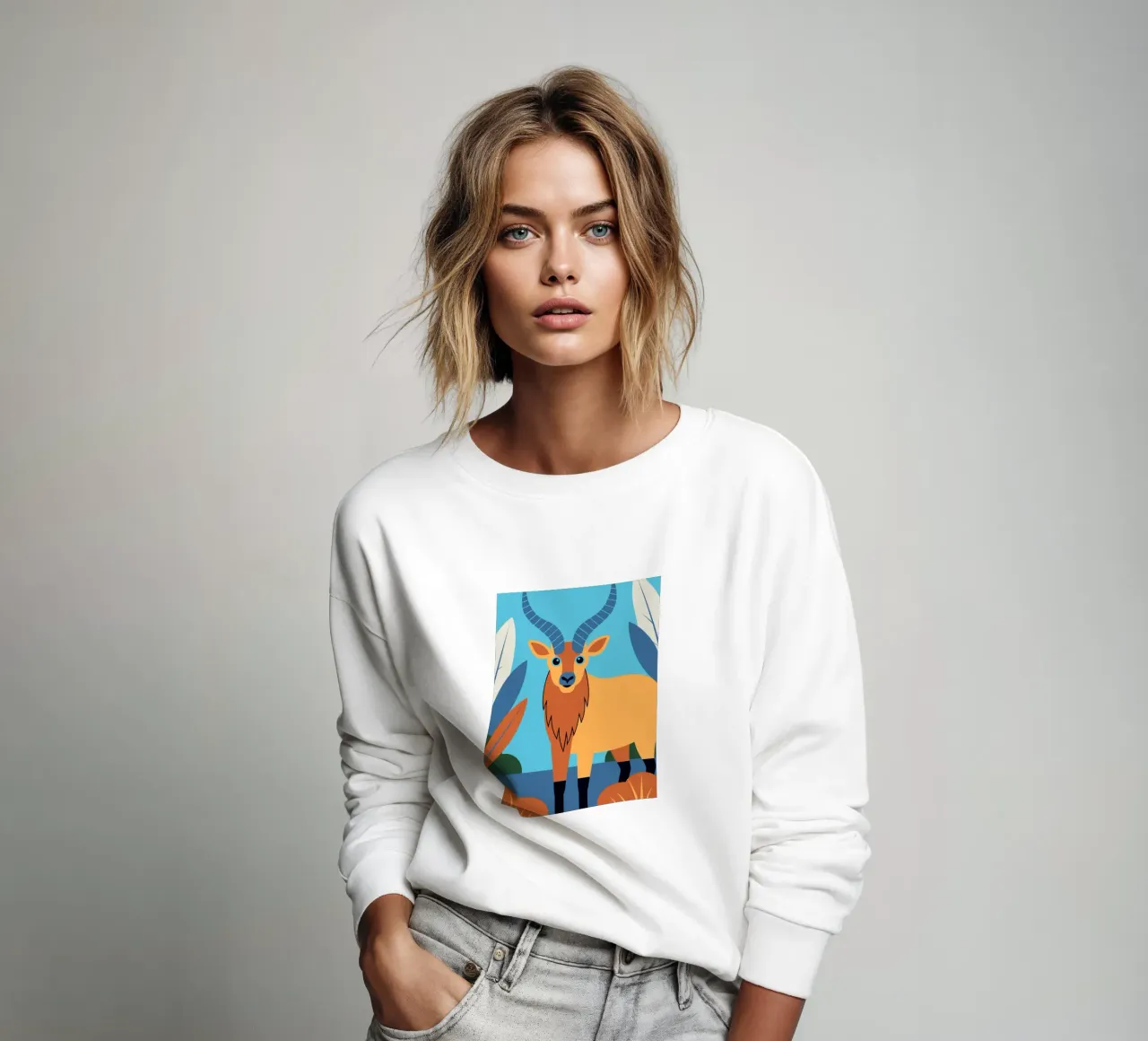 Antilope blu felpa da PROTECT ANIMALS