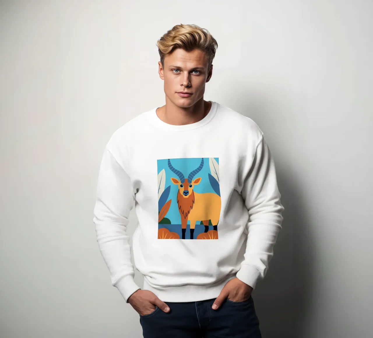 Antilope blu felpa da PROTECT ANIMALS