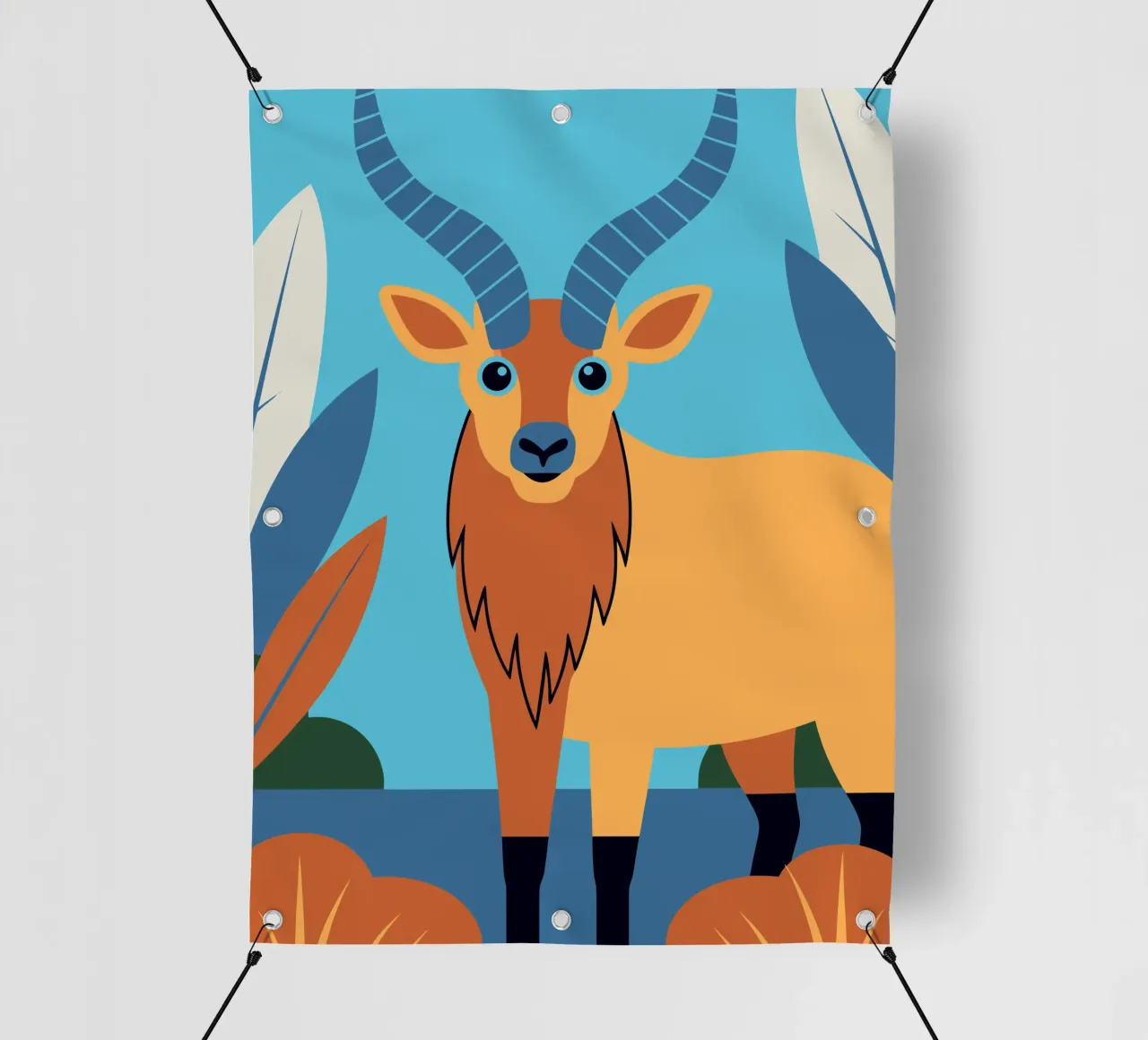 Antilope blu telo in pvc da PROTECT ANIMALS