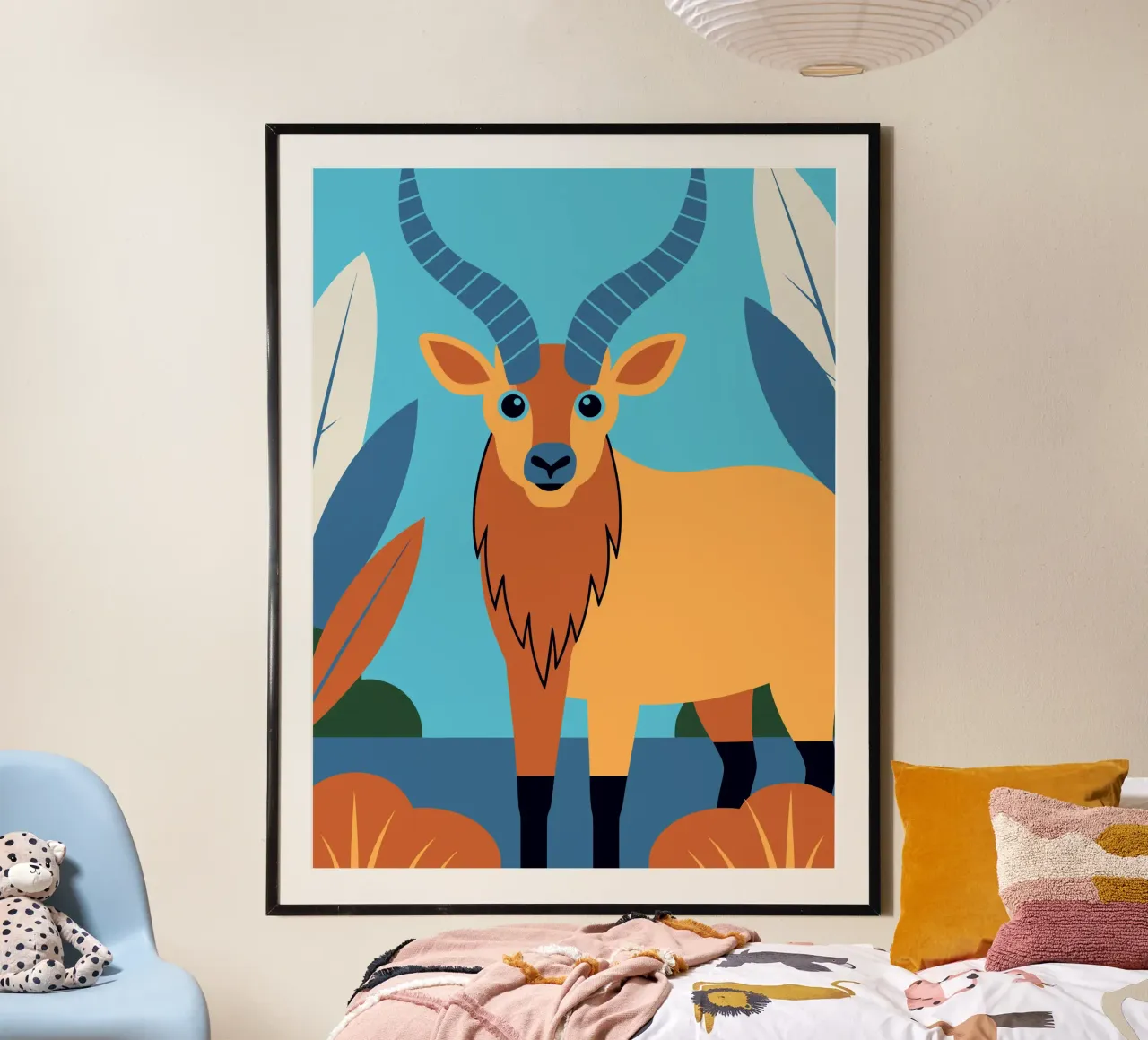 Antilope blu poster da PROTECT ANIMALS