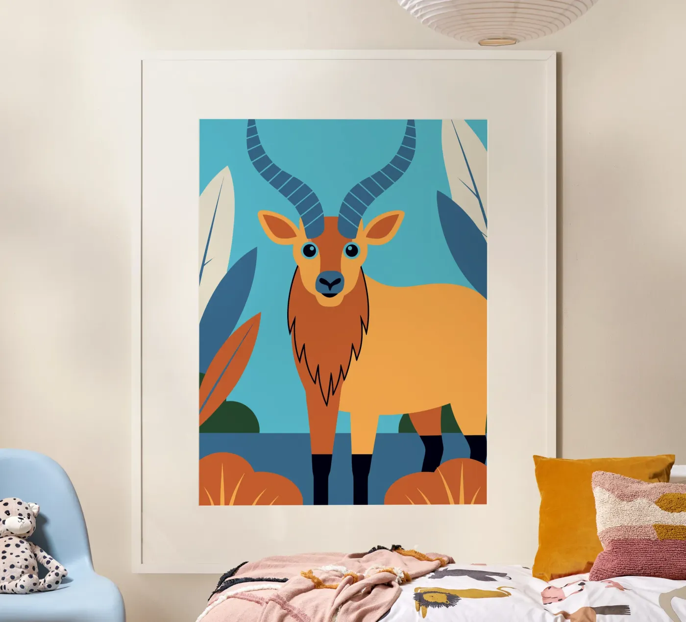 Antilope blu poster da PROTECT ANIMALS