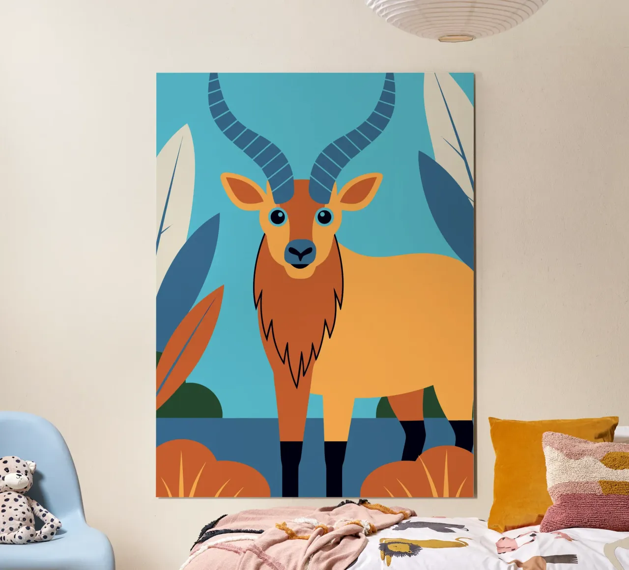 Antilope blu poster da PROTECT ANIMALS