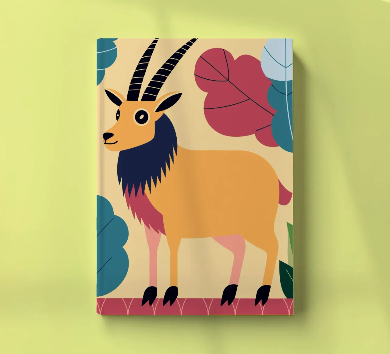 Goldene Antilope im Park Notizbuch von PROTECT ANIMALS
