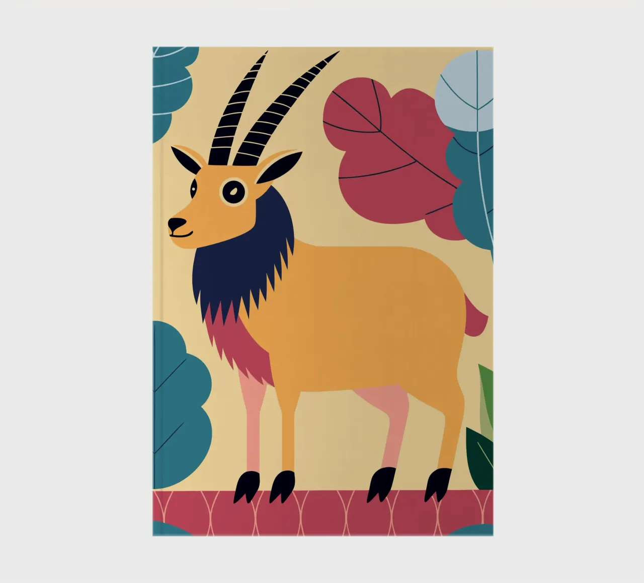 Goldene Antilope im Park Notizbuch von PROTECT ANIMALS