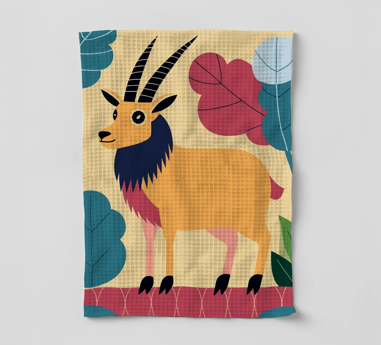 Gouden antilope in het park theedoek van PROTECT ANIMALS