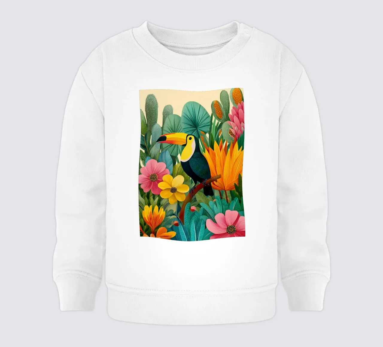 Floral Study: Toucan felpa neonato da Luca