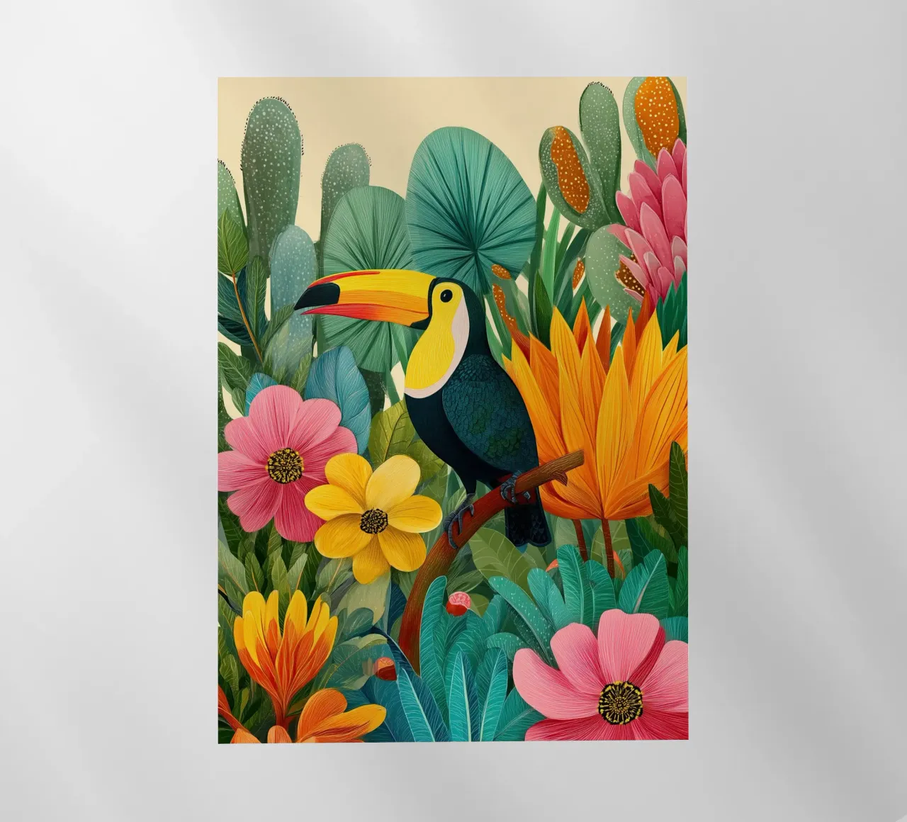 Floral Study: Toucan pellicola backlit da Luca