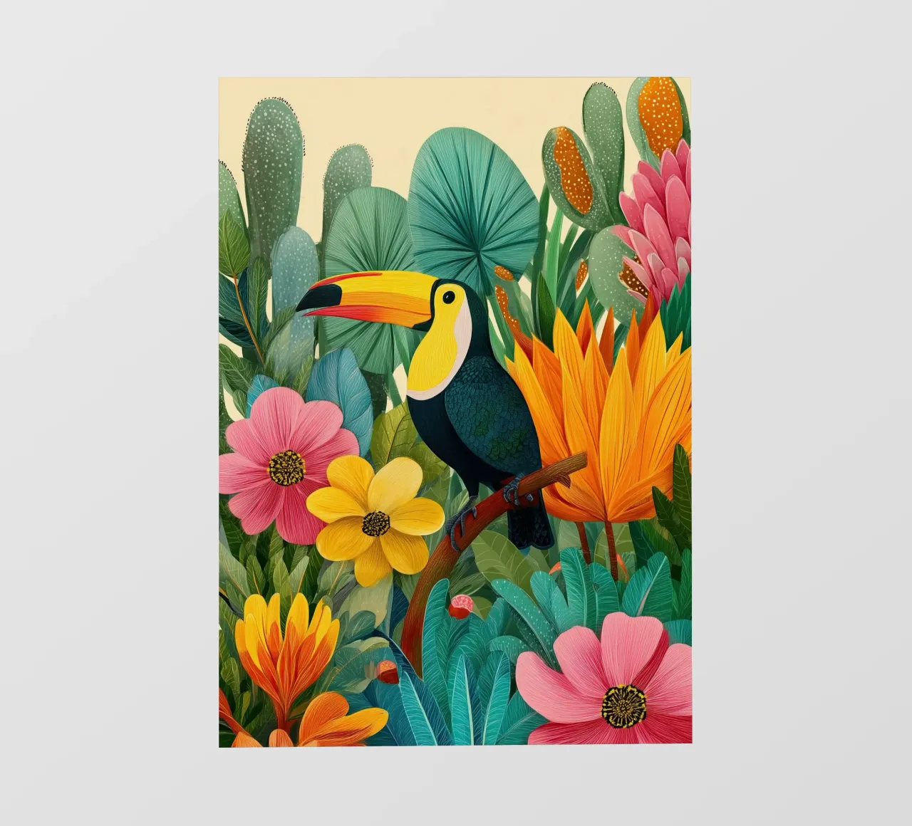 Floral Study: Toucan pellicola backlit da Luca