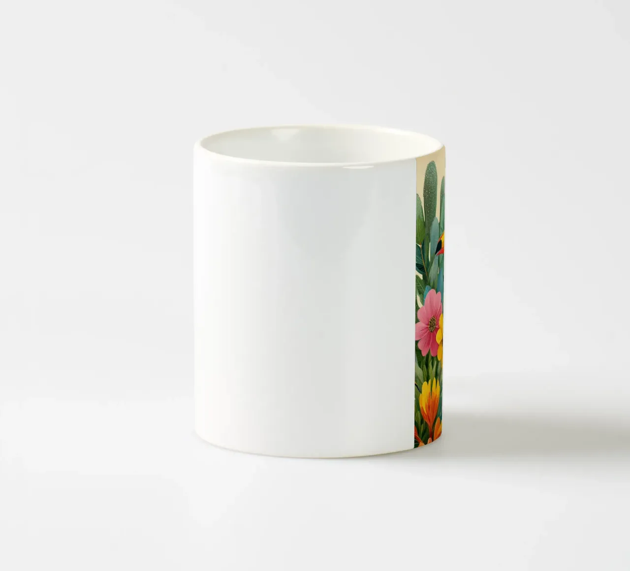 Floral Study: Toucan tazza in ceramica da Luca