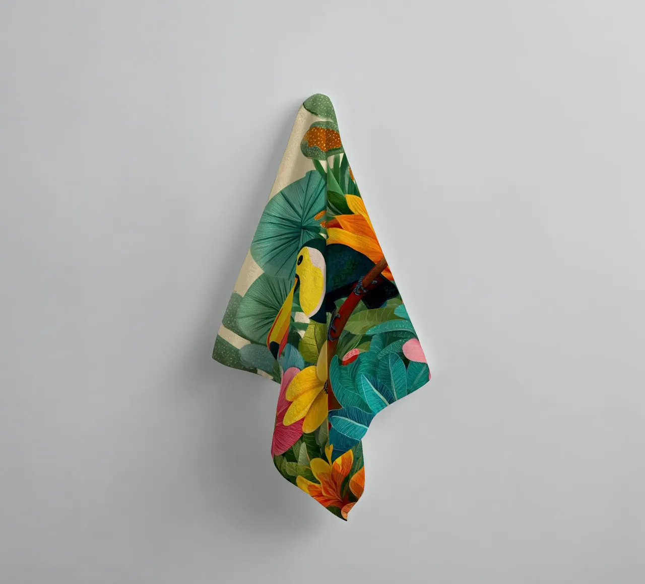 Floral Study: Toucan asciugamano da bagno da Luca