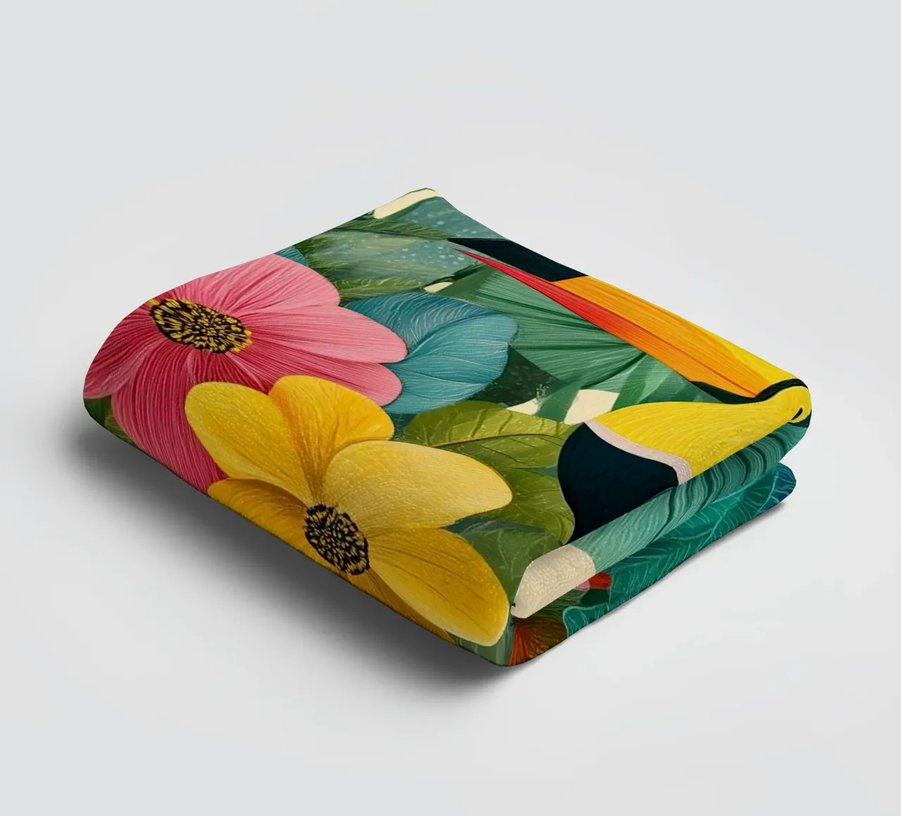 Floral Study: Toucan asciugamano da bagno da Luca