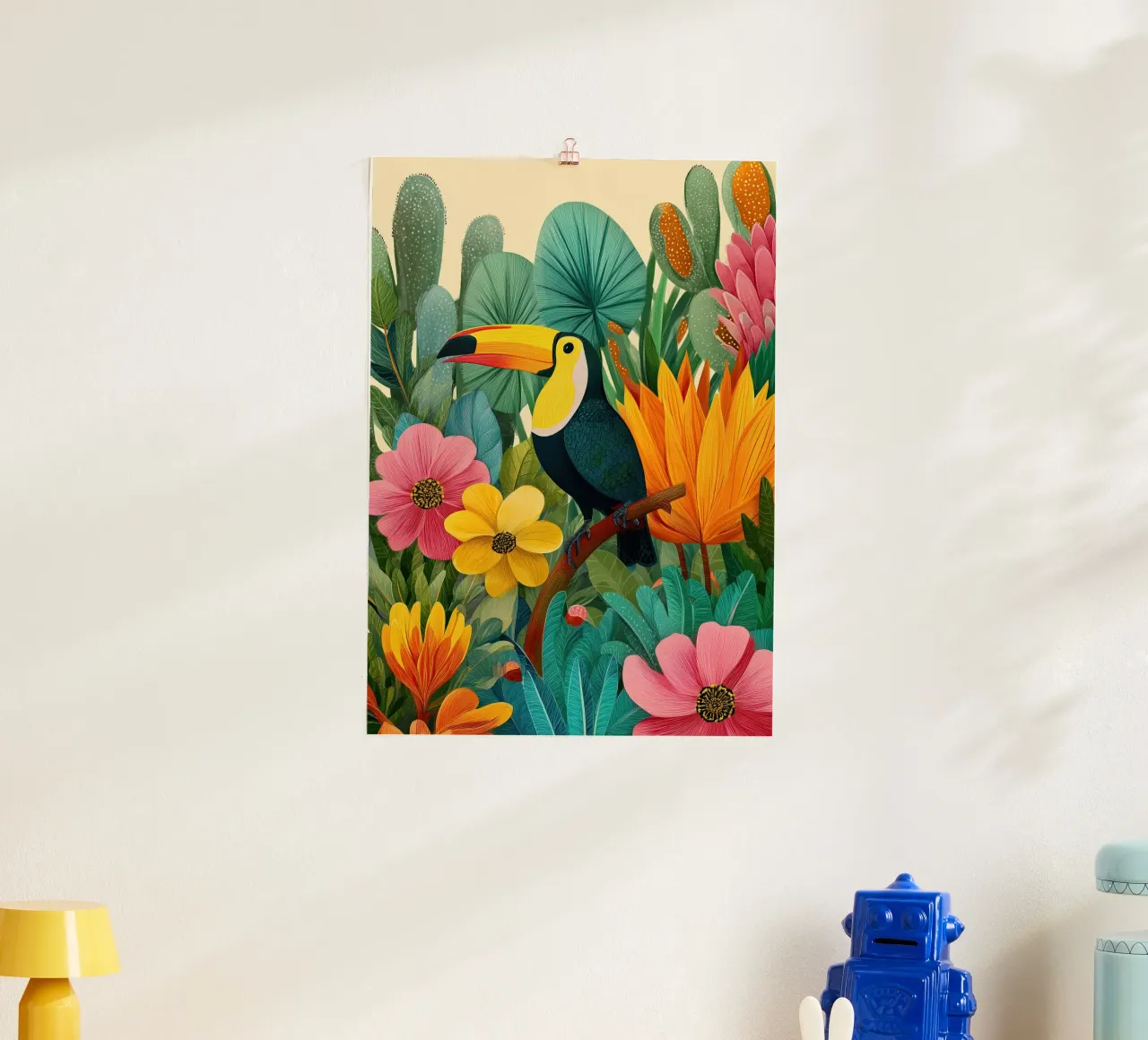 Floral Study: Toucan carta hahnemühle da Luca