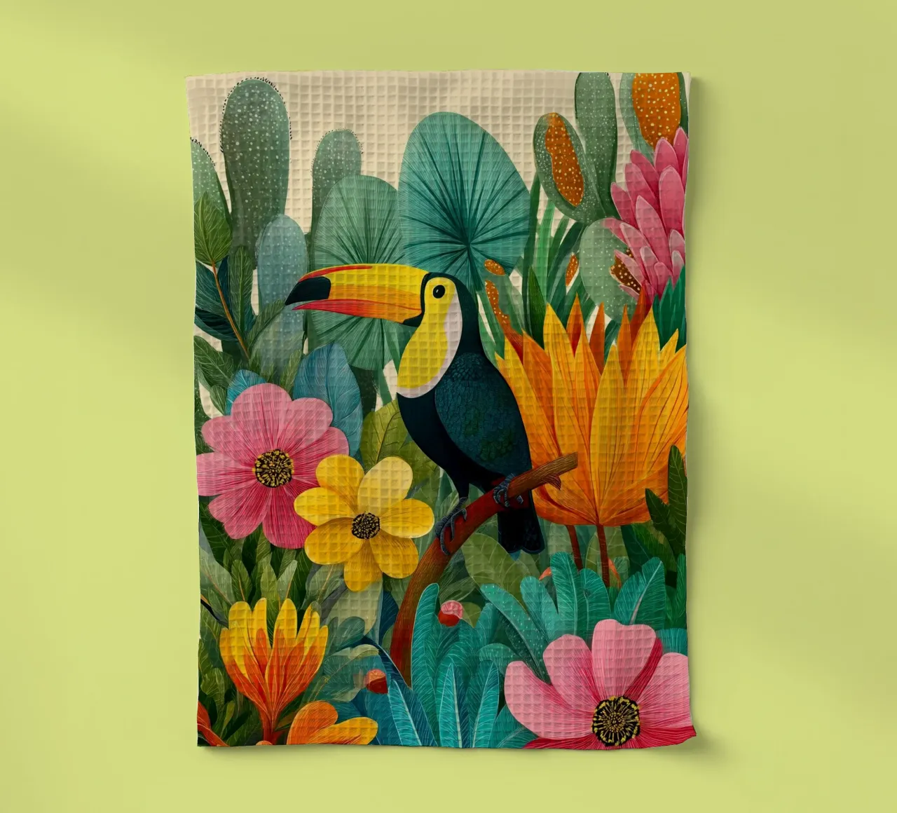 Floral Study: Toucan canovaccio da cucina da Luca