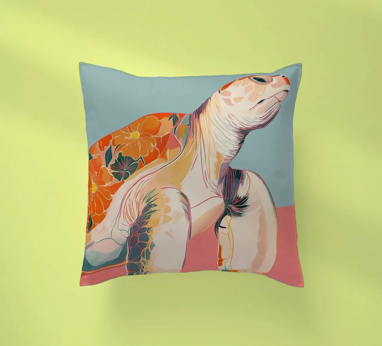 Ocean Bloom: Turtle cuscino da Luca