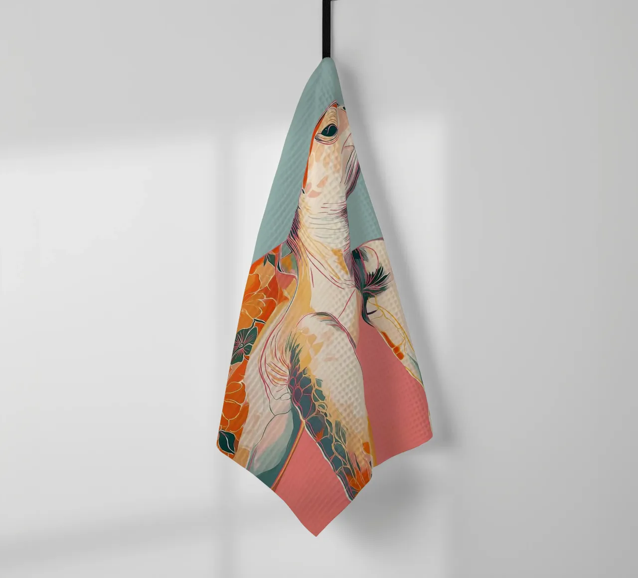 Ocean Bloom: Turtle torchon de Luca