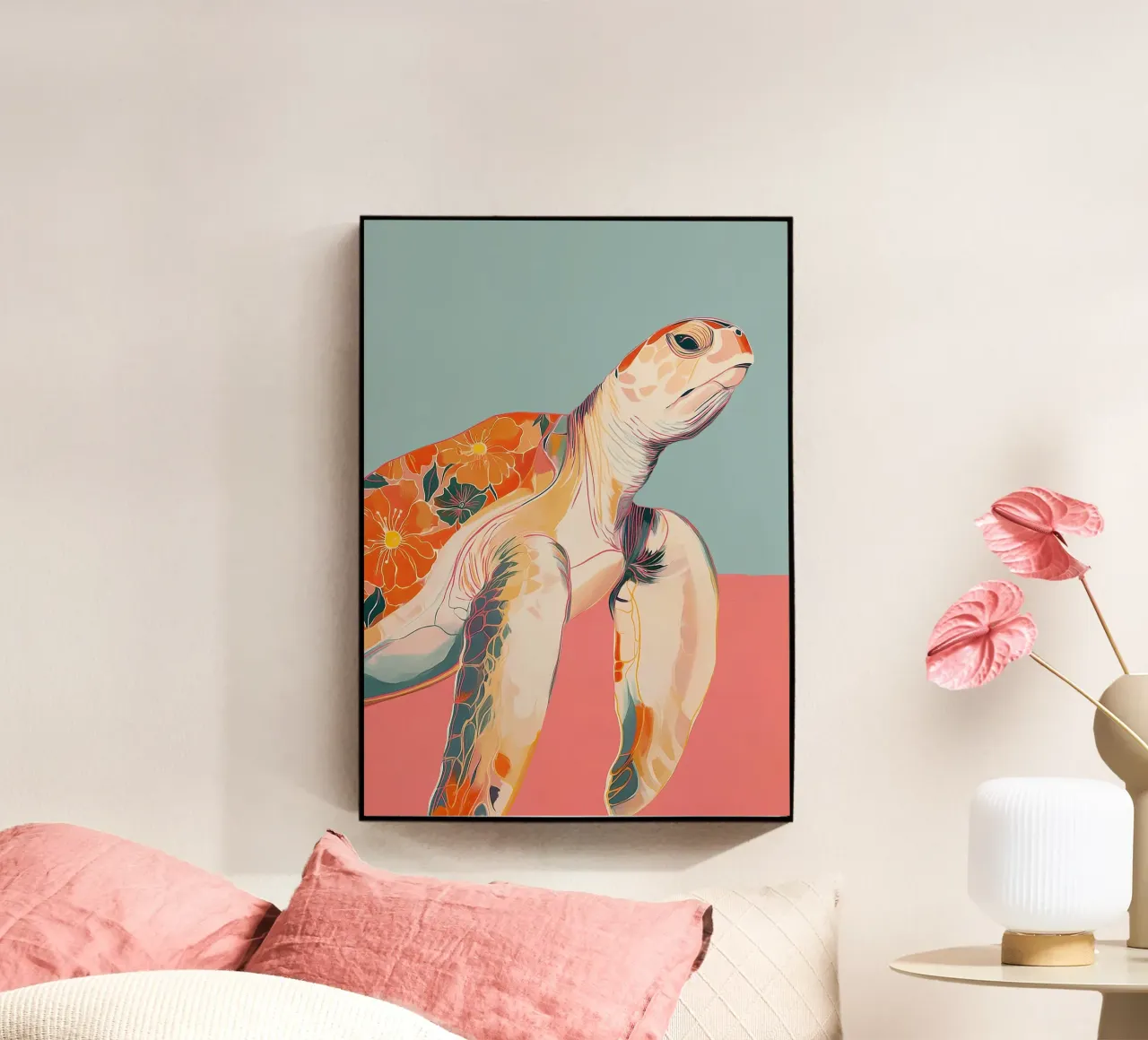 Ocean Bloom: Turtle plexiglass da Luca