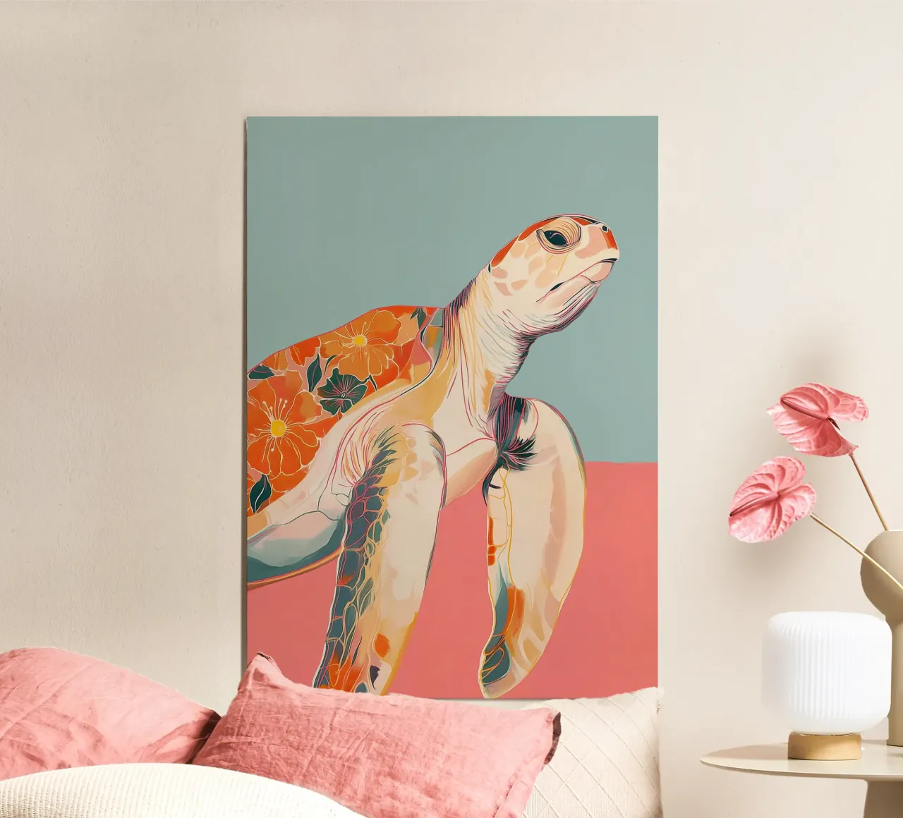 Ocean Bloom: Turtle hahnemühle de Luca