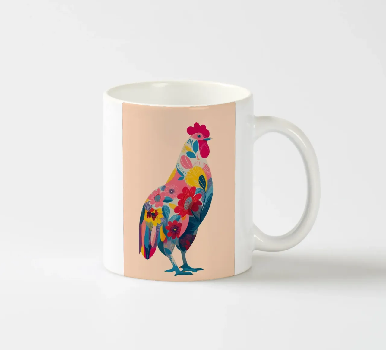 The Blooming Rooster tazza in ceramica da Luca