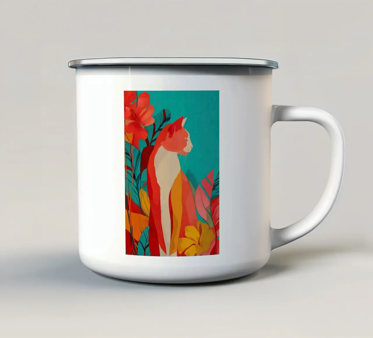 Velvet Jungle tazza in smalto da Luca