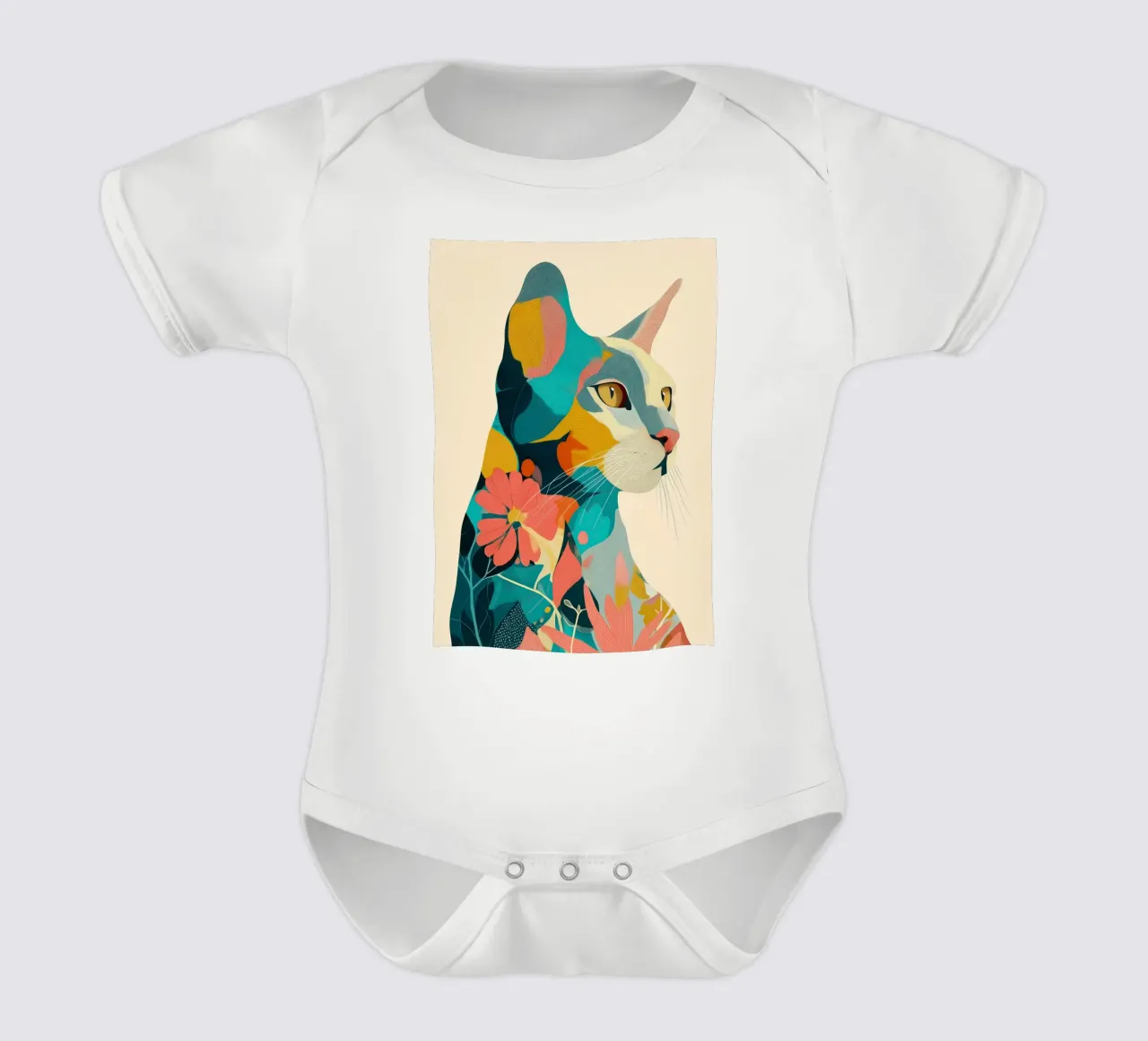 Flora Sphinx body neonato maniche corte da Luca