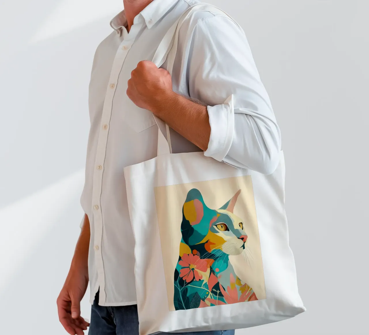 Flora Sphinx borsa in juta da Luca