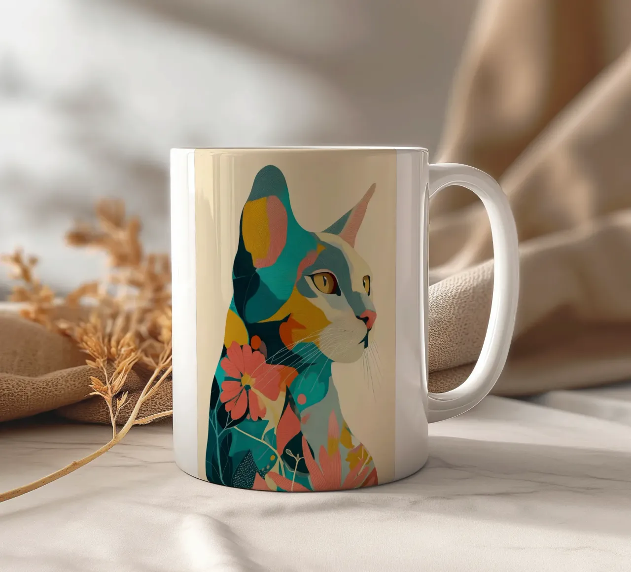 Flora Sphinx keramische mok van Luca
