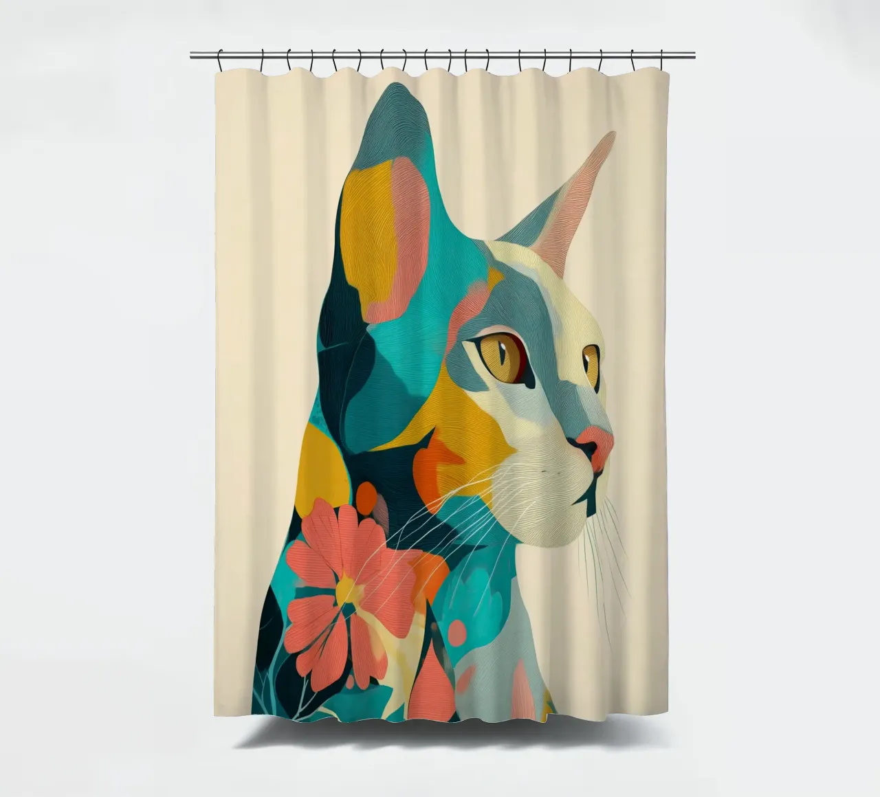 Flora Sphinx Duschvorhang von Luca