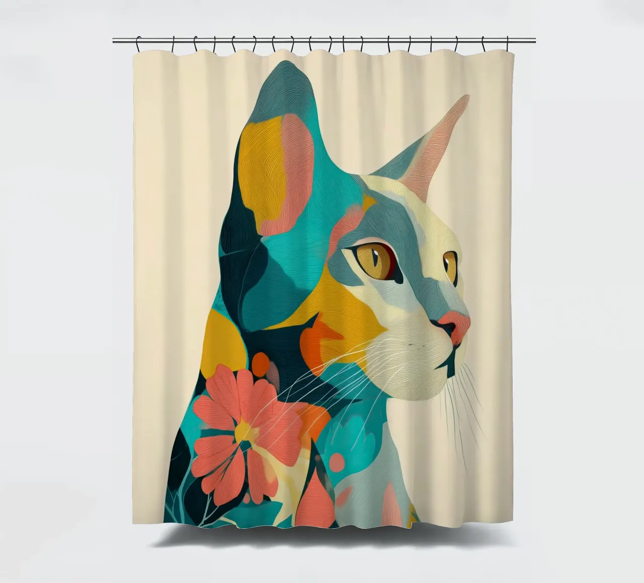 Flora Sphinx Duschvorhang von Luca