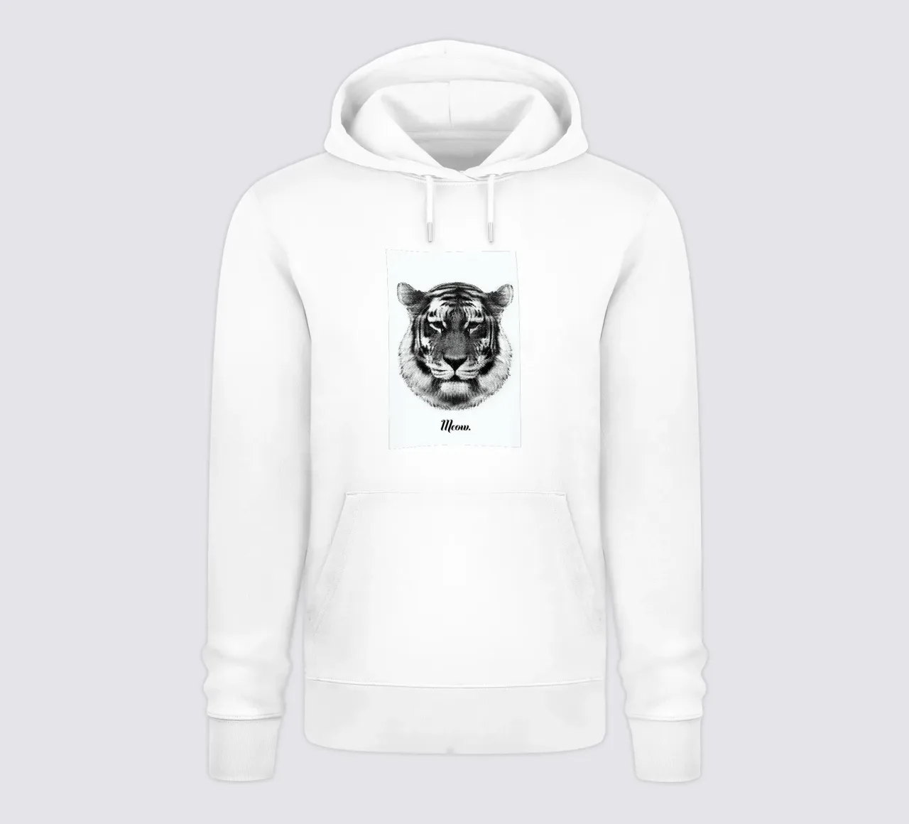Tiger says Meow felpa con cappuccio da RK Design