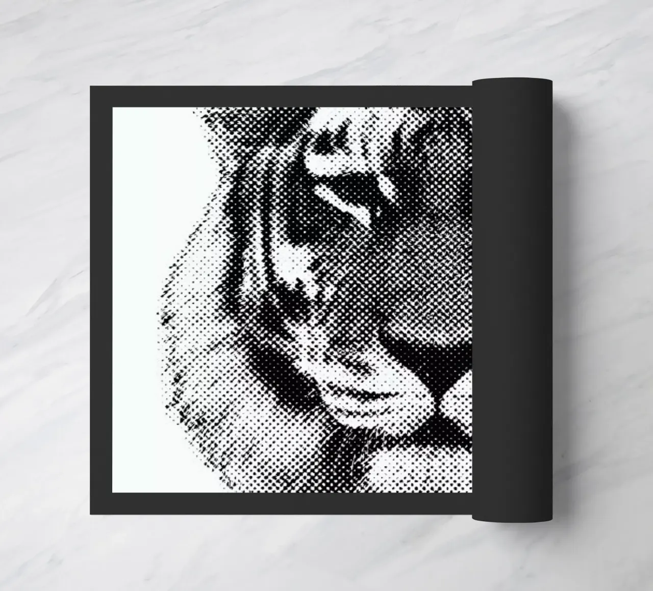 Tiger says Meow doormat by RK Design