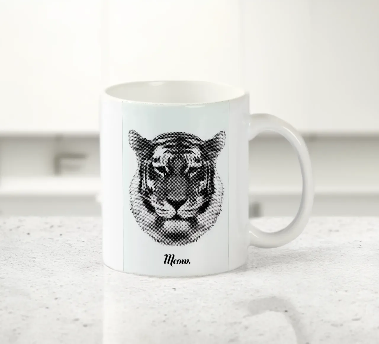 Tiger says Meow tazza in ceramica da RK Design