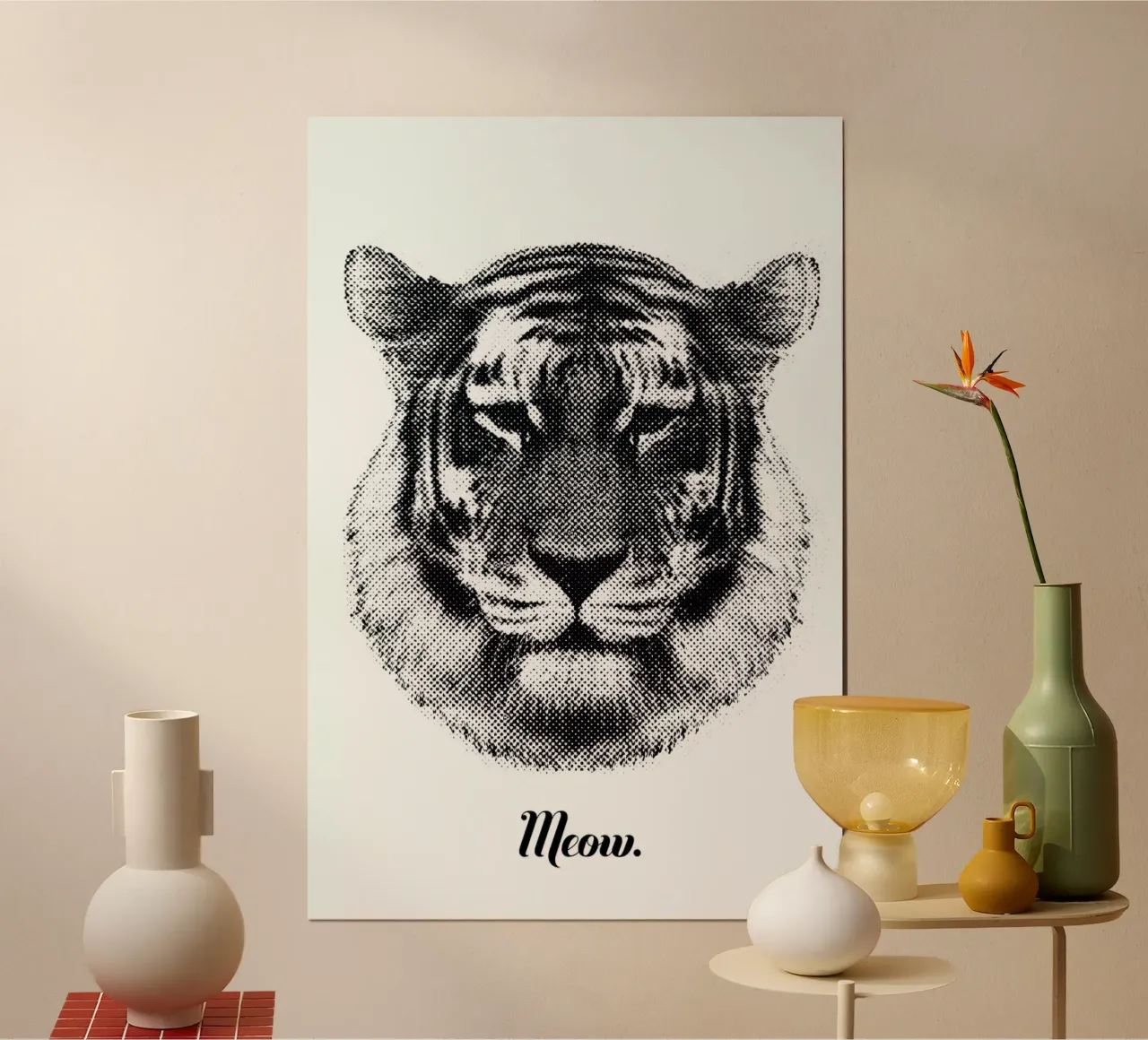 Tiger says Meow poster da RK Design