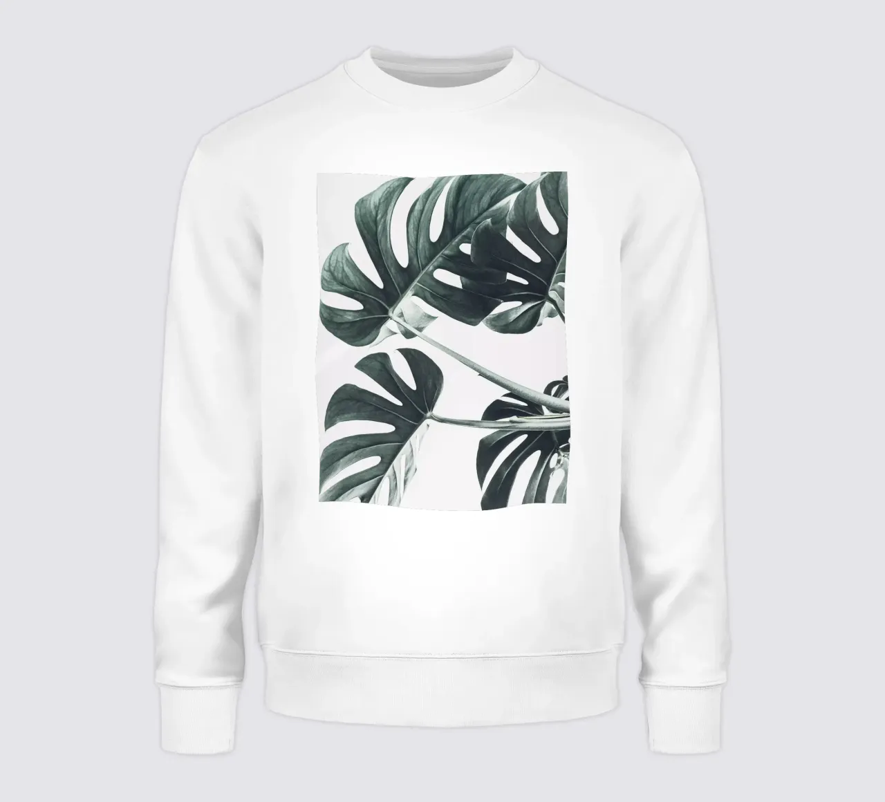 Foglie di Monstera - Design botanico minimalista felpa da Whole©