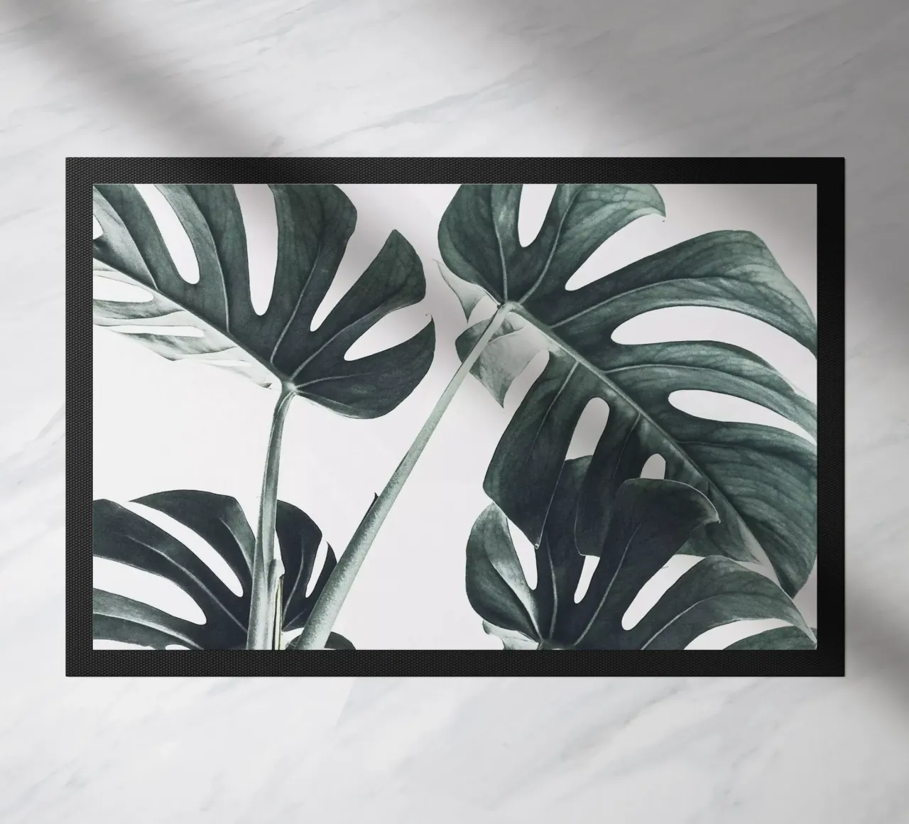 Foglie di Monstera - Design botanico minimalista zerbino da Whole©