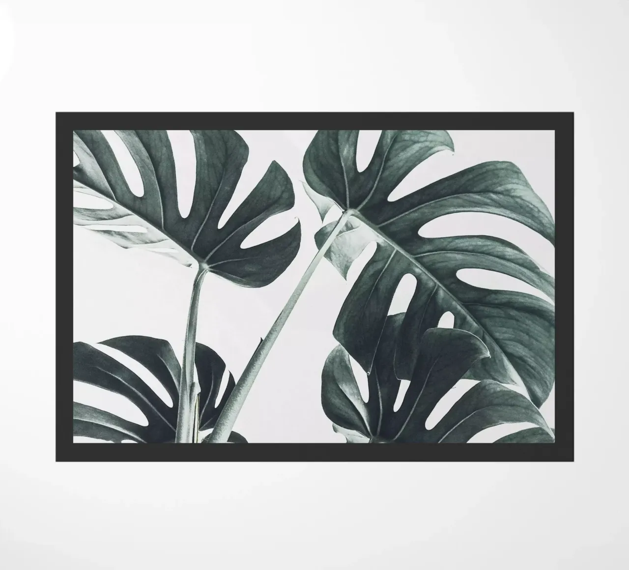 Foglie di Monstera - Design botanico minimalista zerbino da Whole©