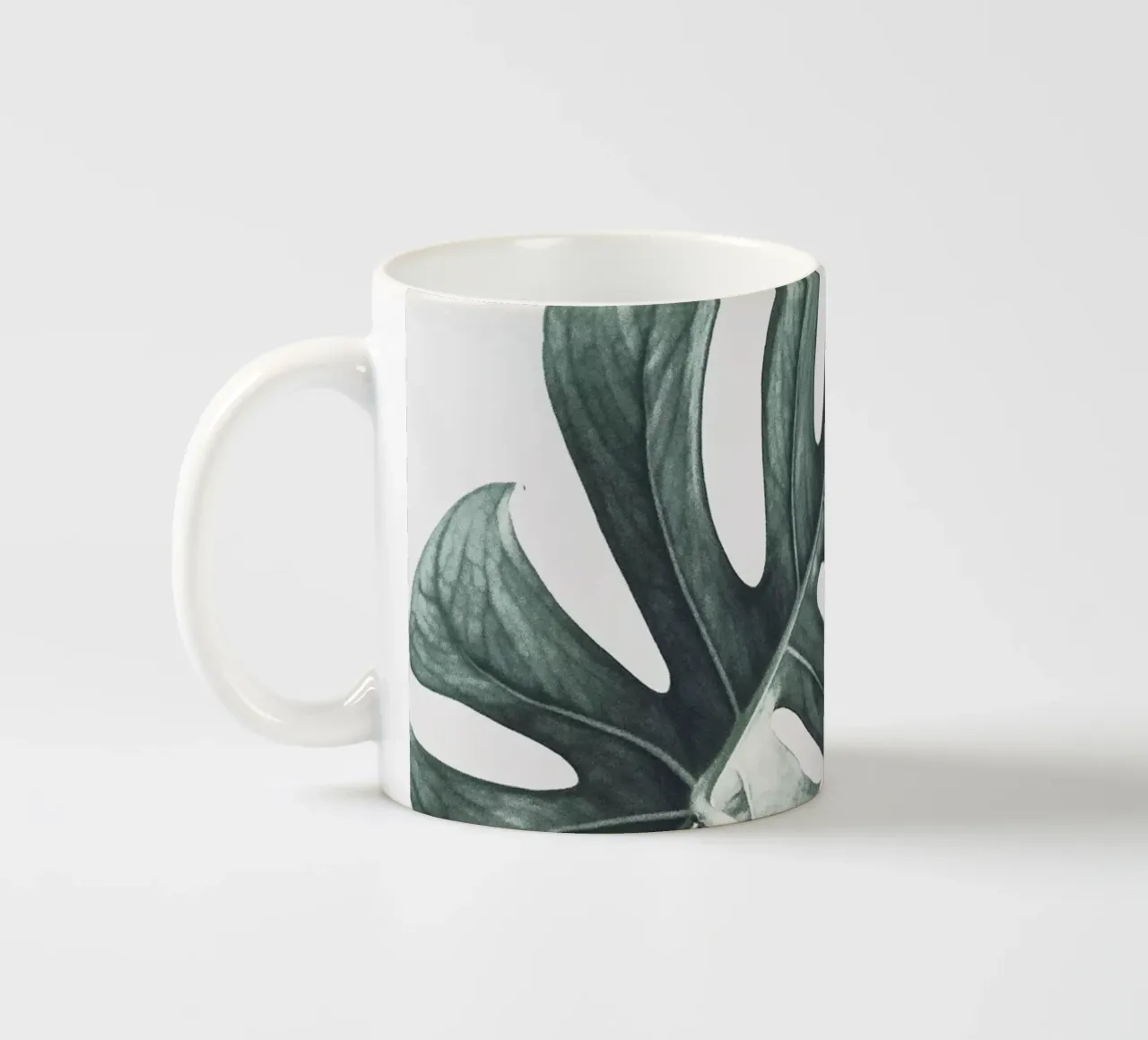 Foglie di Monstera - Design botanico minimalista tazza in ceramica da Whole©
