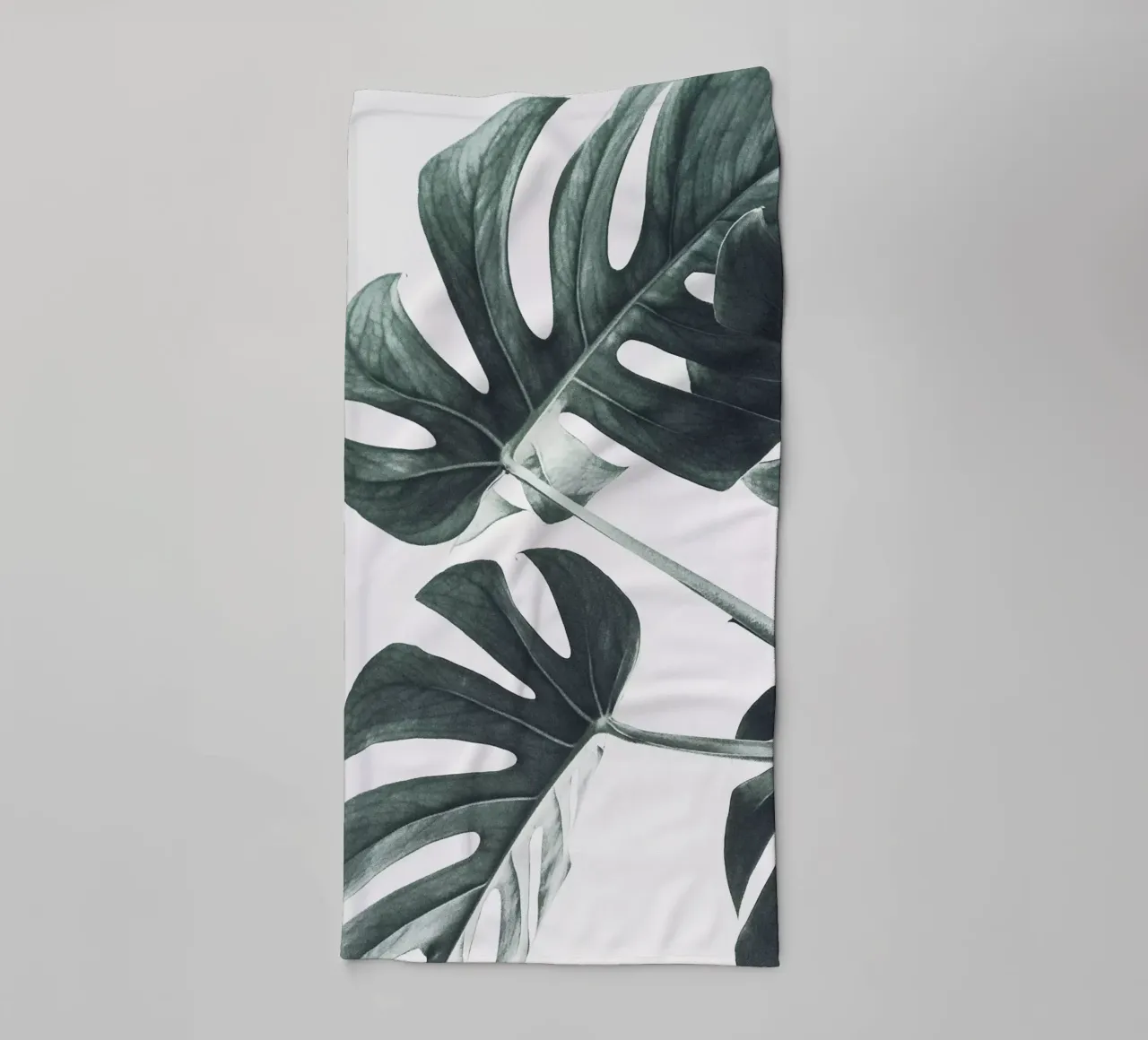 Foglie di Monstera - Design botanico minimalista asciugamano da bagno da Whole©
