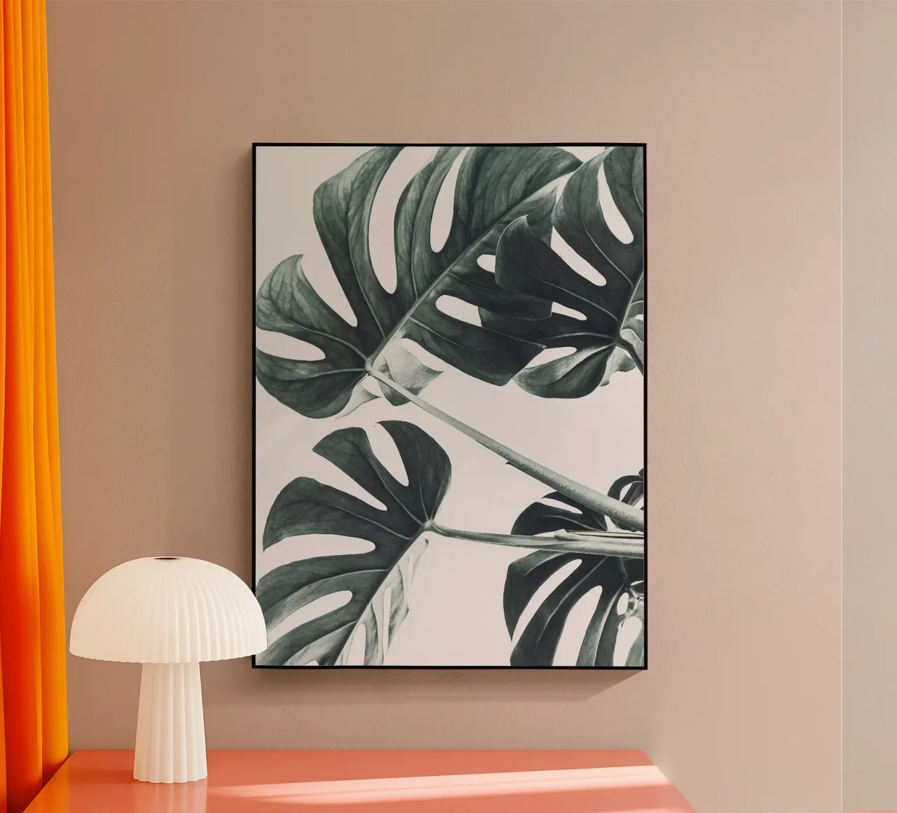 Foglie di Monstera - Design botanico minimalista plexiglass da Whole©