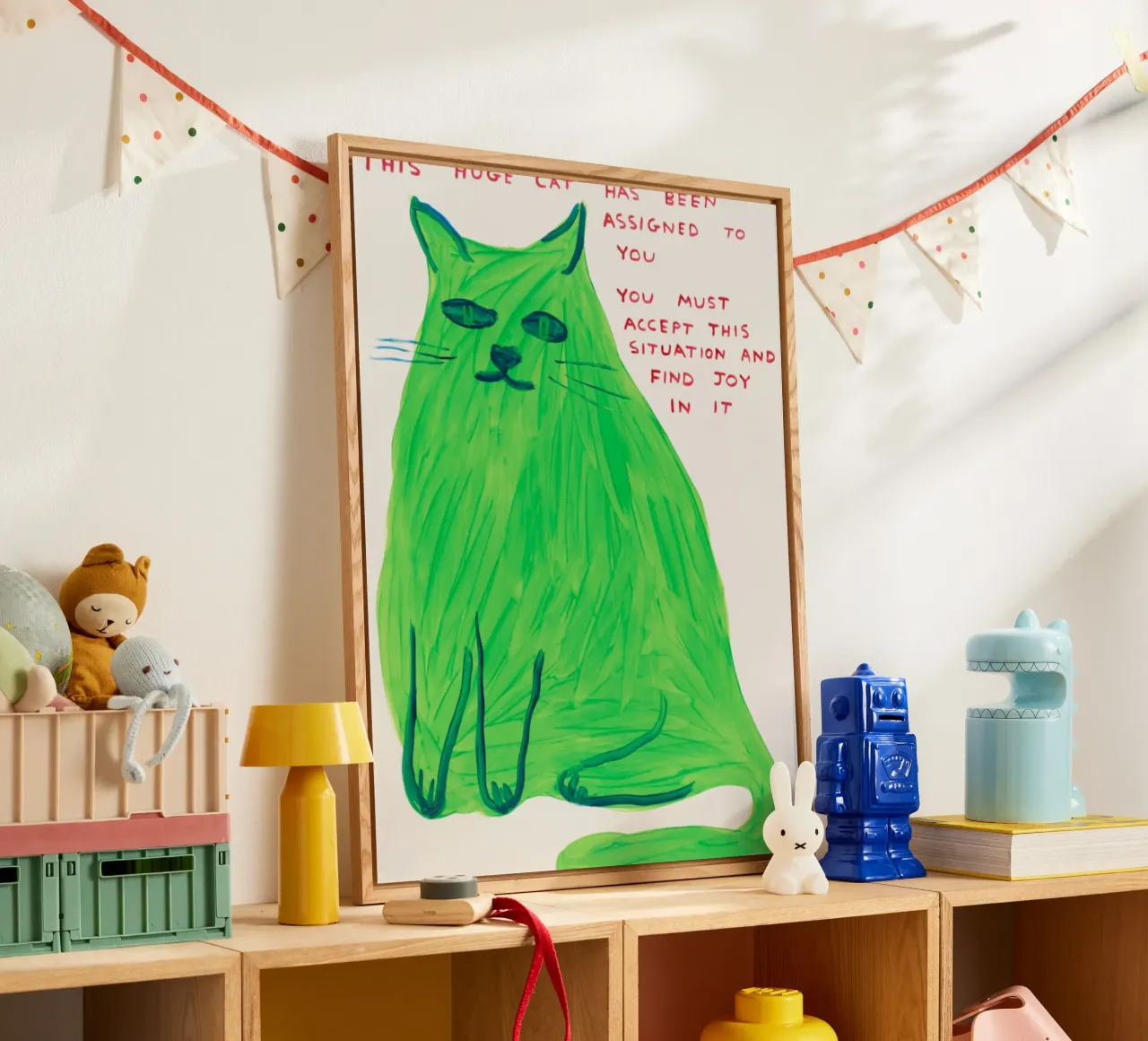 Questo enorme gatto plexiglass da David