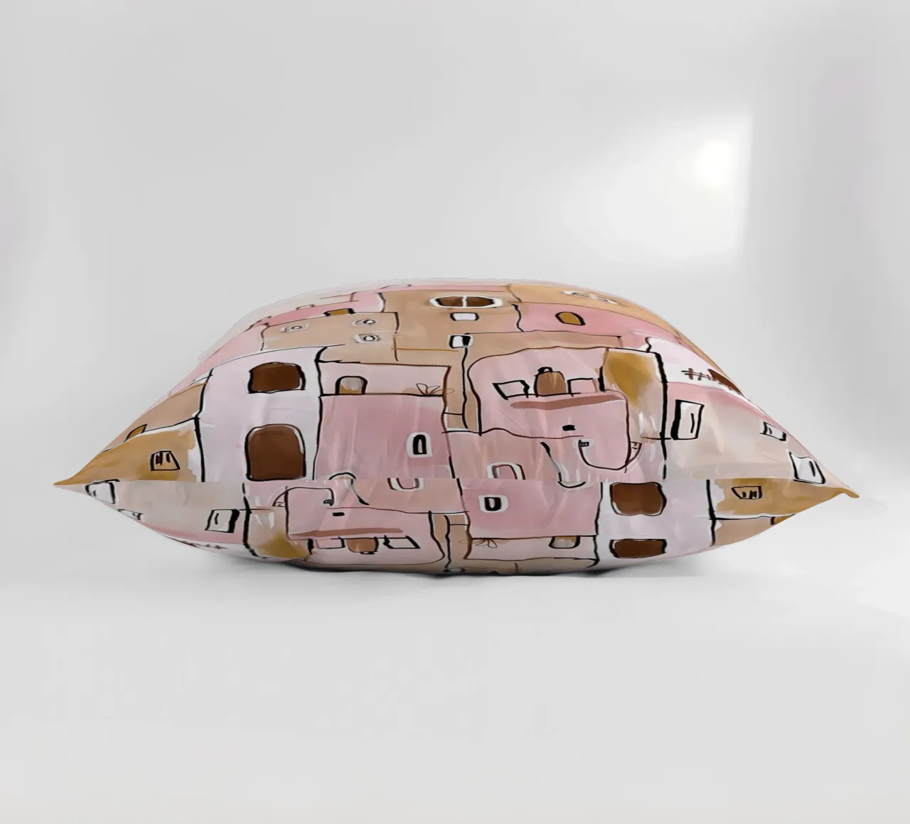 Hillside Village Serenity decorative cushion by BALIKA HOMES ART