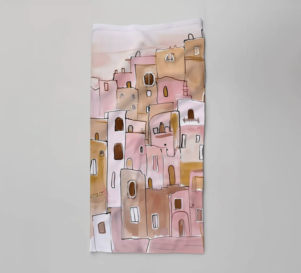 Hillside Village Serenity asciugamano da bagno da BALIKA HOMES ART