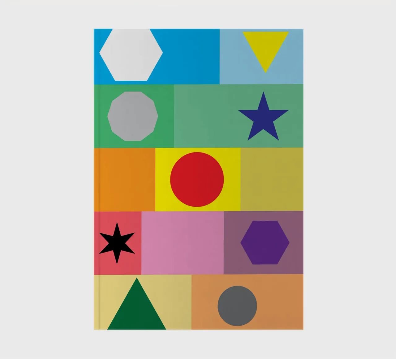 circle polygon star square puzzle notebook by xandrax