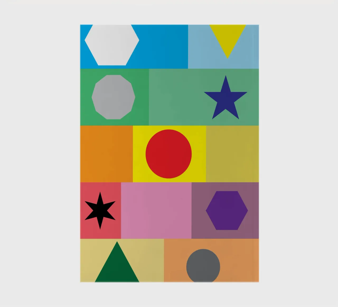 circle polygon star square puzzle notebook by xandrax