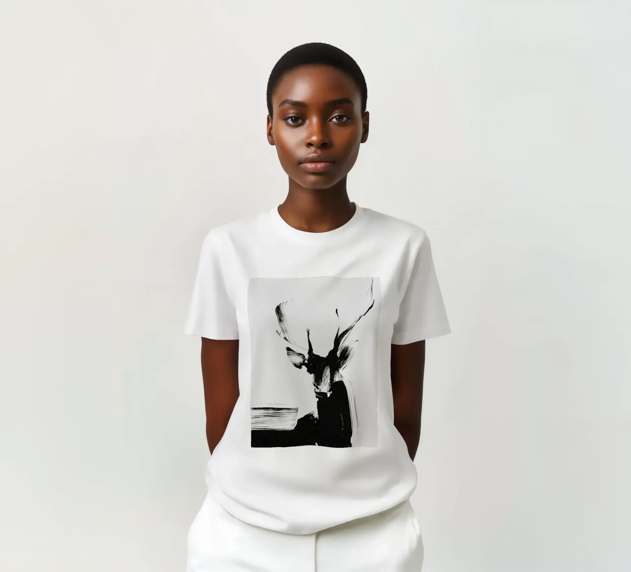 Abstract Deer No 01 t-shirt da treechild