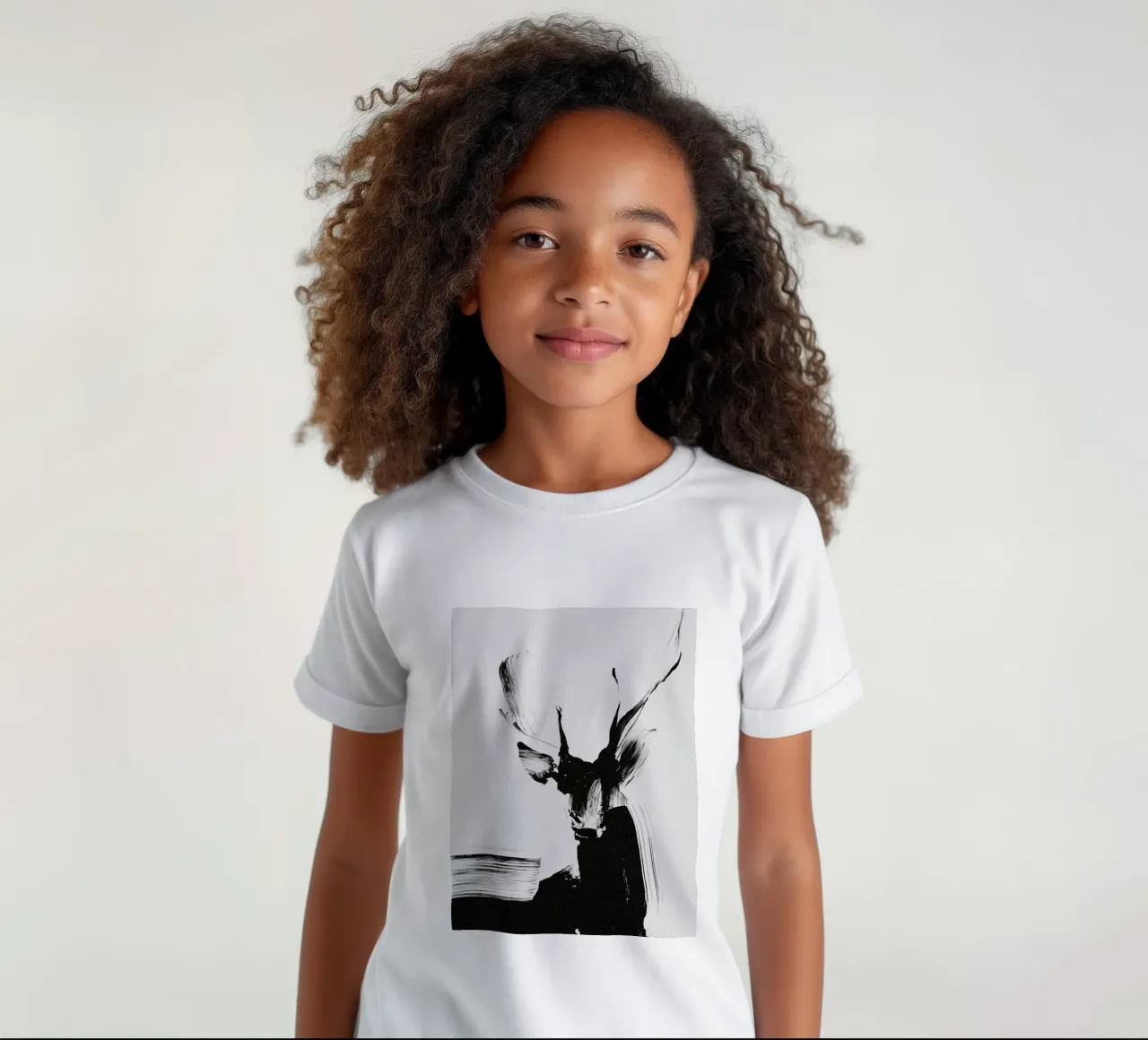 Abstract Deer No 01 t-shirt bambini da treechild