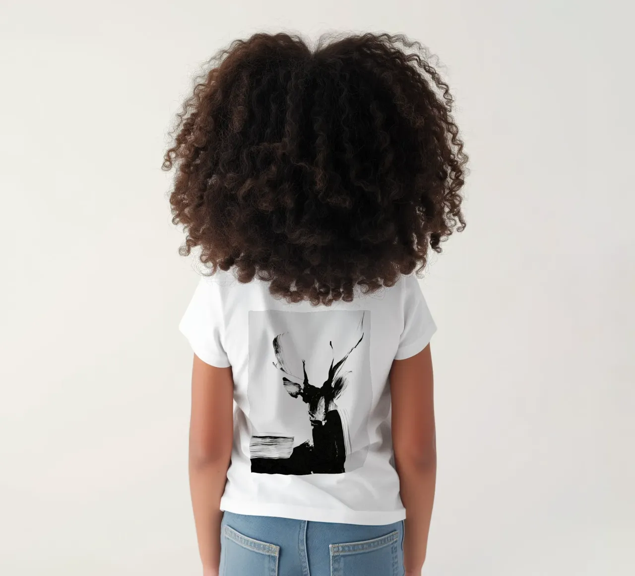 Abstract Deer No 01 t-shirt bambini da treechild